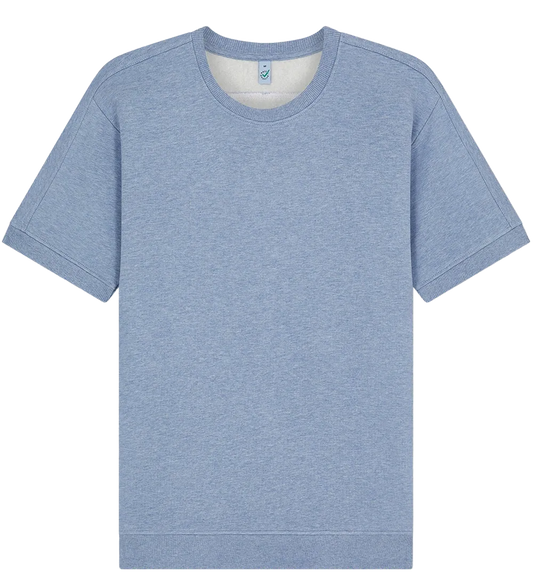 EP312-LBHE6 - Short Sleeve Sweatshirt - Light Blue Heather