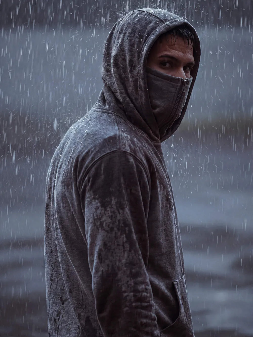 EP313 - Super High Neck Hoodie
