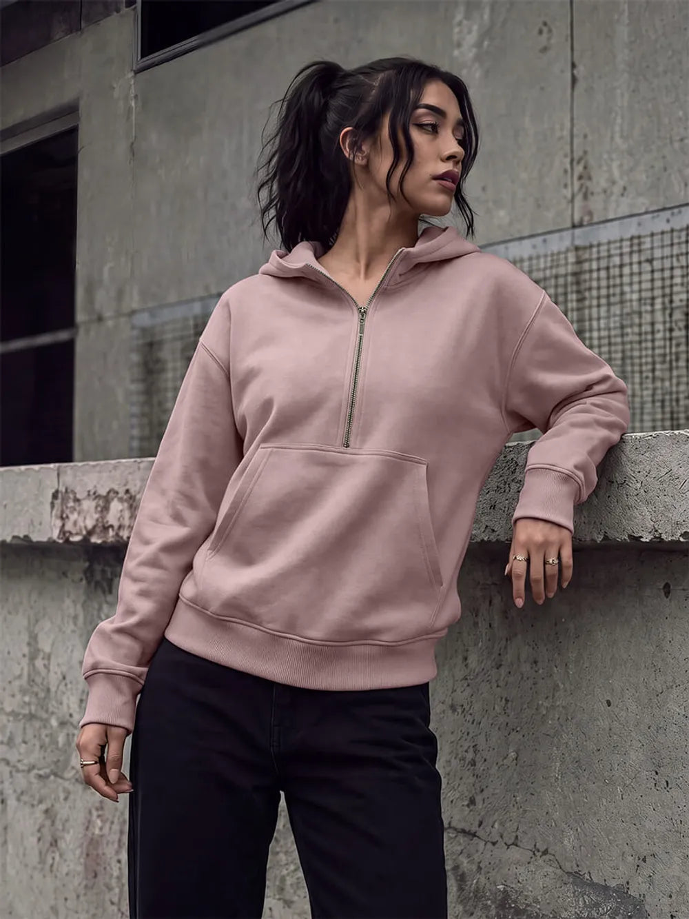 EP314 - Women's Half Zip Hoodie
