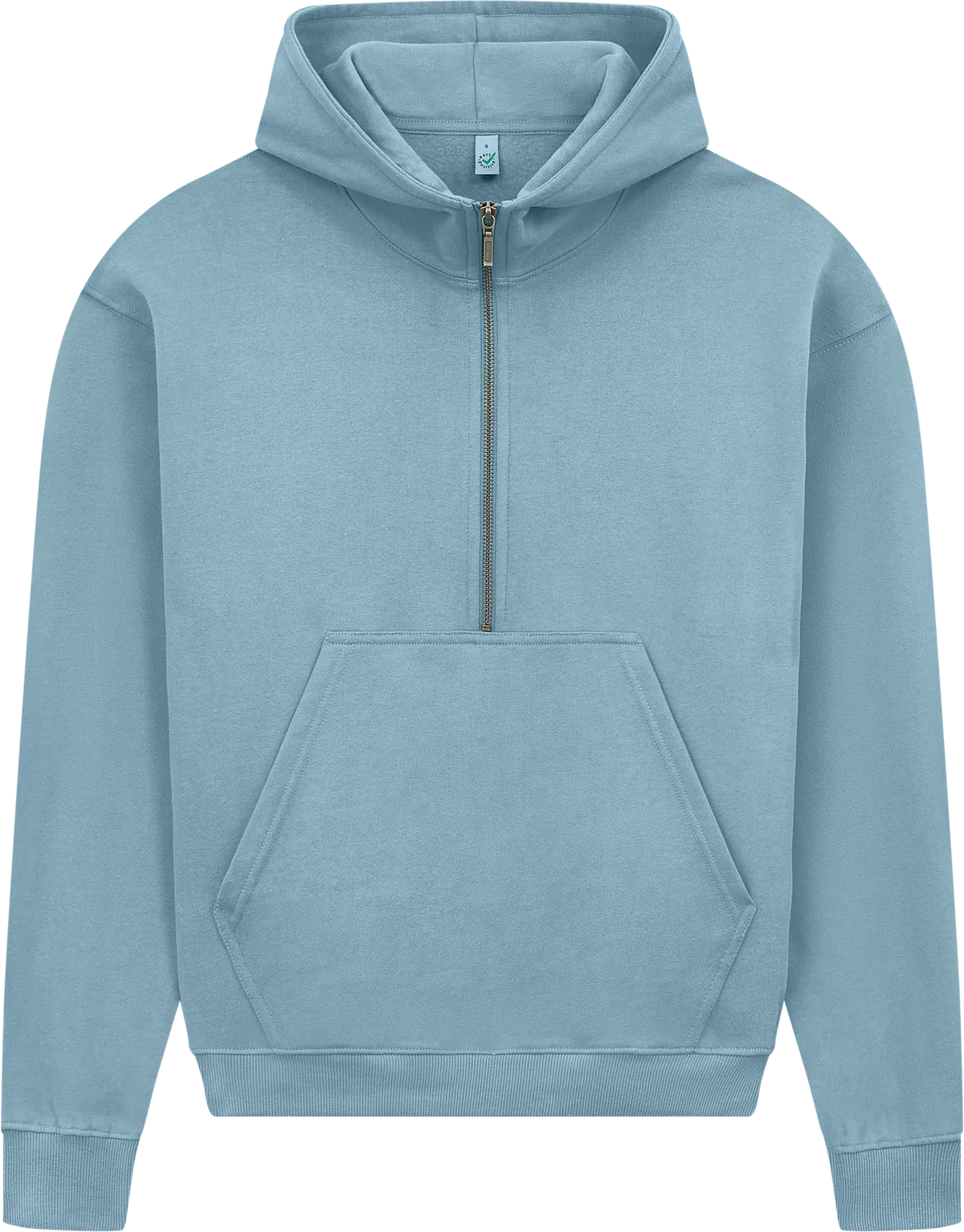 EP314-SUBD5 - Earth Positive® Women's Half Zip Hoodie - Sueded Blue Dusk