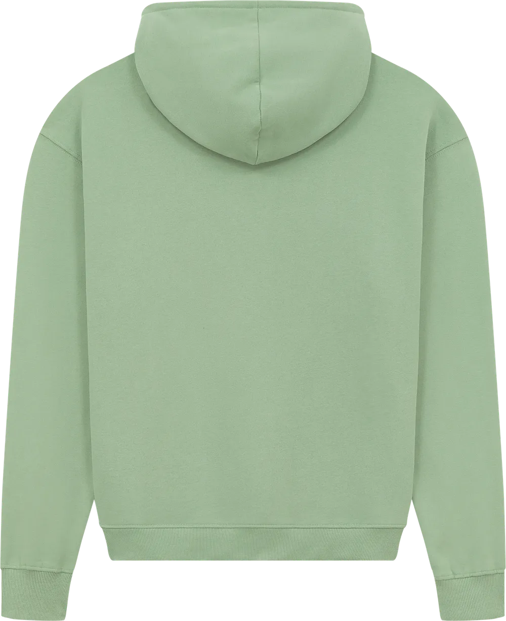 EP314-SUBGR2 - Women's Half Zip Hoodie - Sueded Bamboo Green