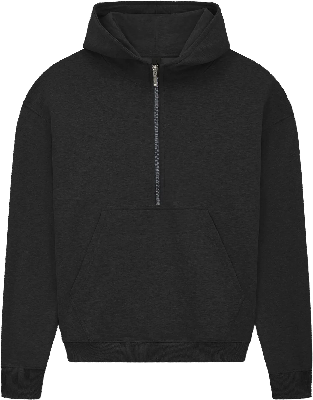 EP314-SUBLHE4 - Women's Half Zip Hoodie - Sueded Black Heather