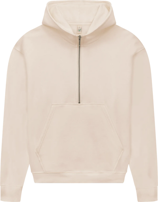 EP314-SUFA1 - Women's Half Zip Hoodie - Sueded Fawn