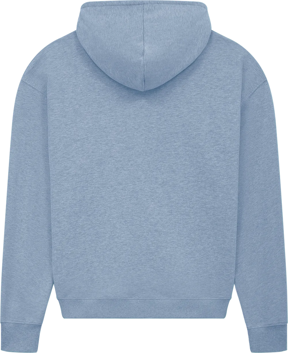 EP314-SULBHE3 - Women's Half Zip Hoodie - Sueded Light Blue Heather