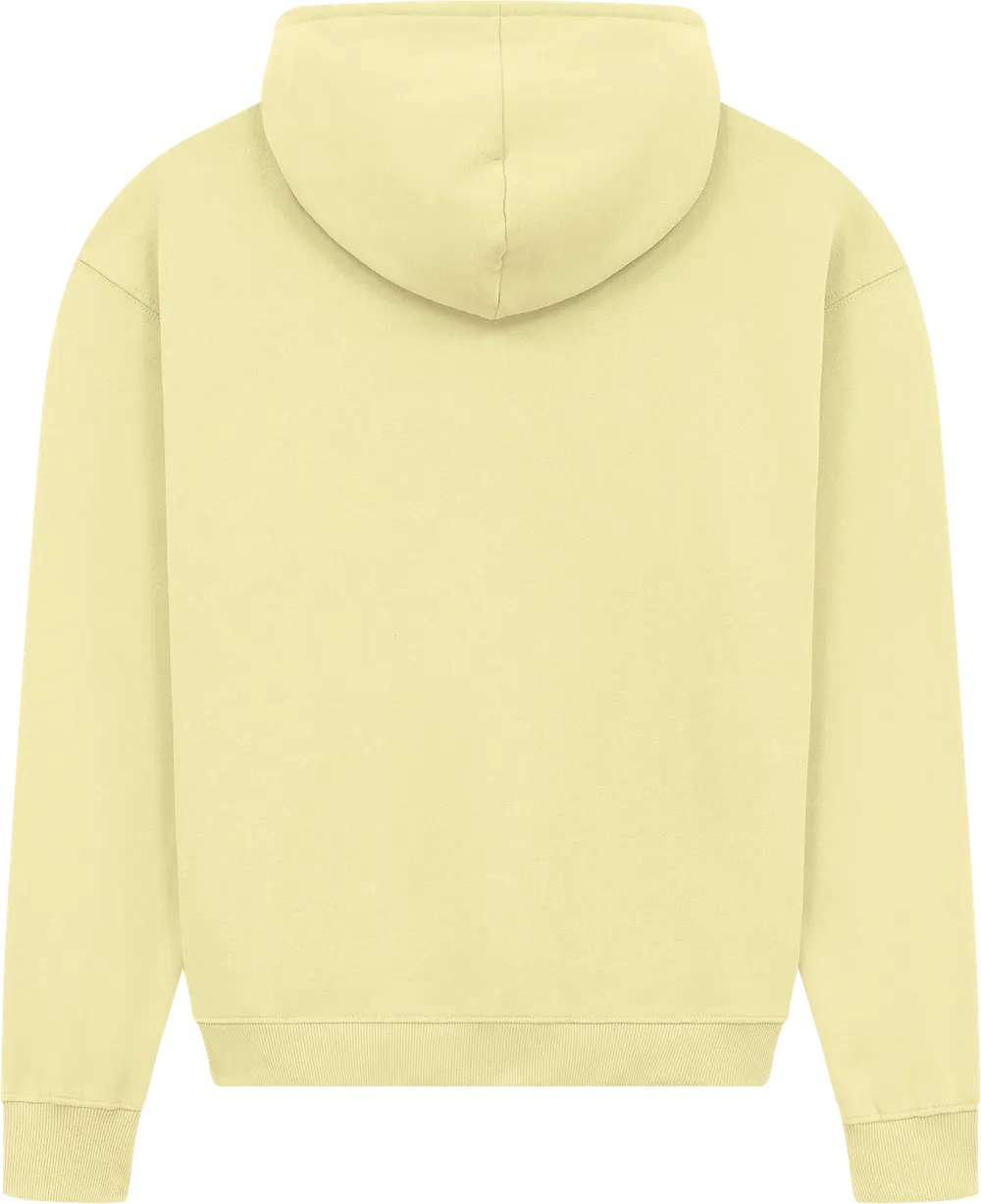 EP314-SUPLE3 - Women's Half Zip Hoodie - Sueded Pale Lemon