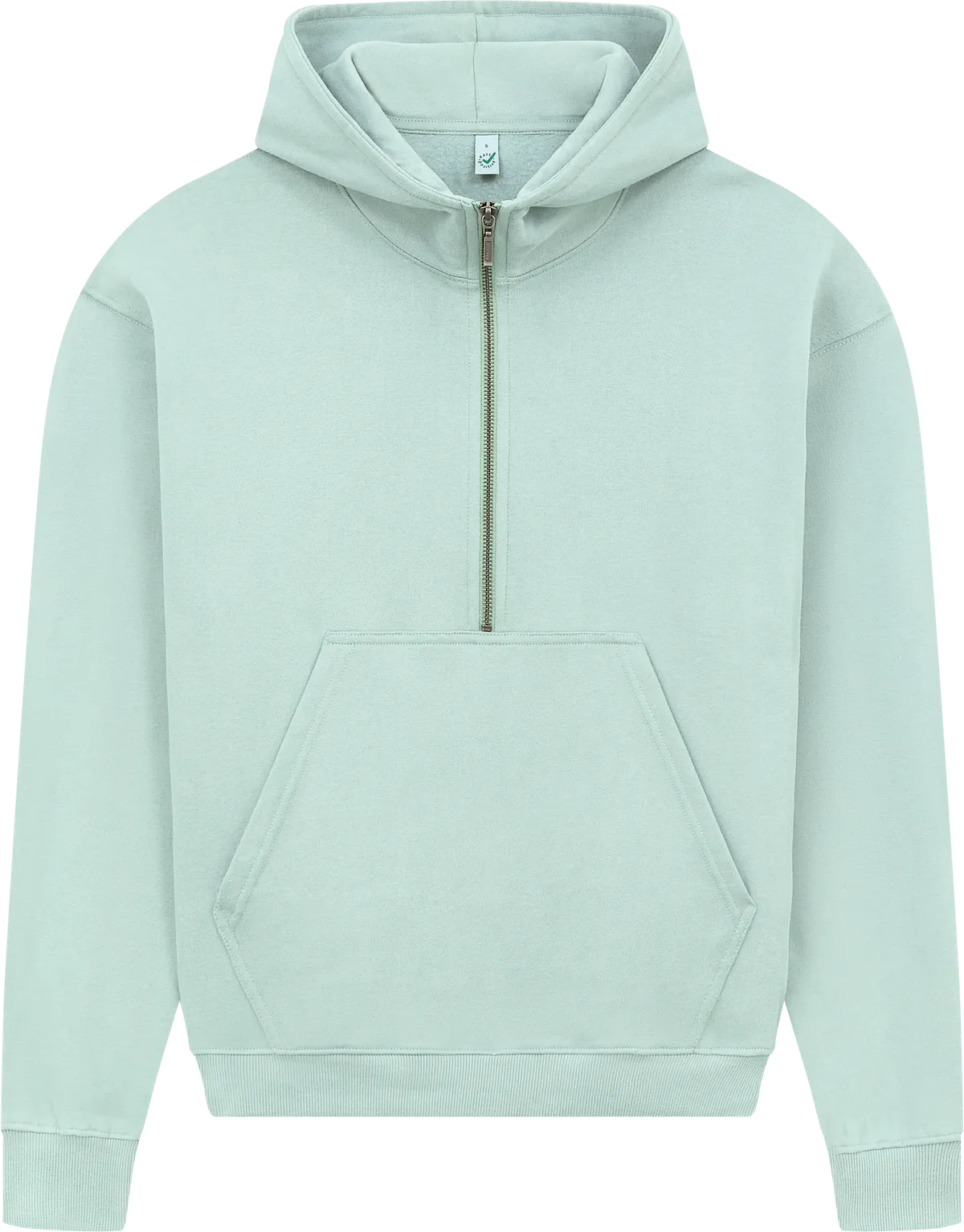 EP314-SUSLGR4 - Earth Positive® Women's Half Zip Hoodie - Sueded Slate Green
