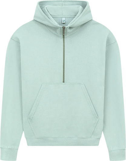EP314-SUSLGR5 - Women's Half Zip Hoodie - Sueded Slate Green