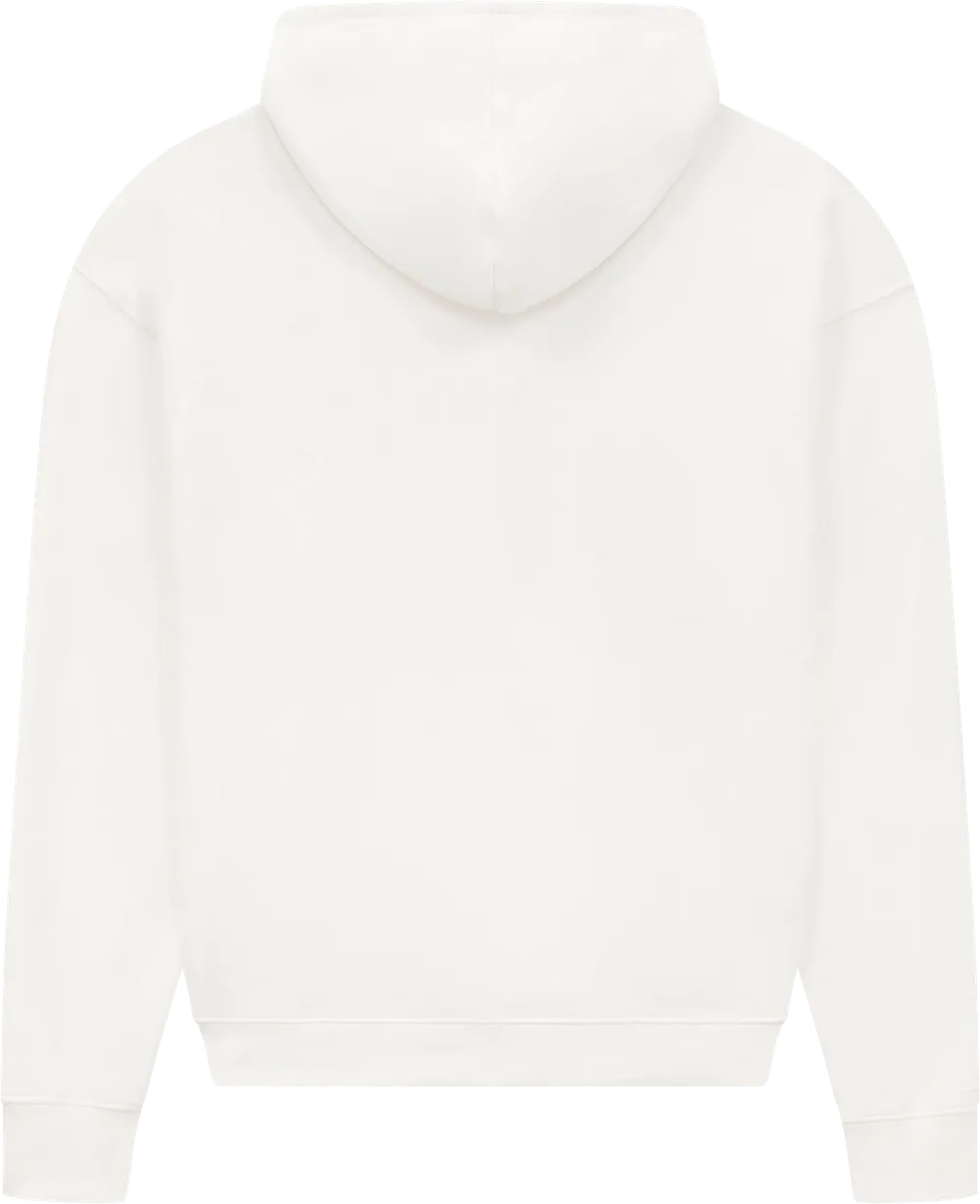 EP314-SUWM4 - Women's Half Zip Hoodie - Sueded Off White