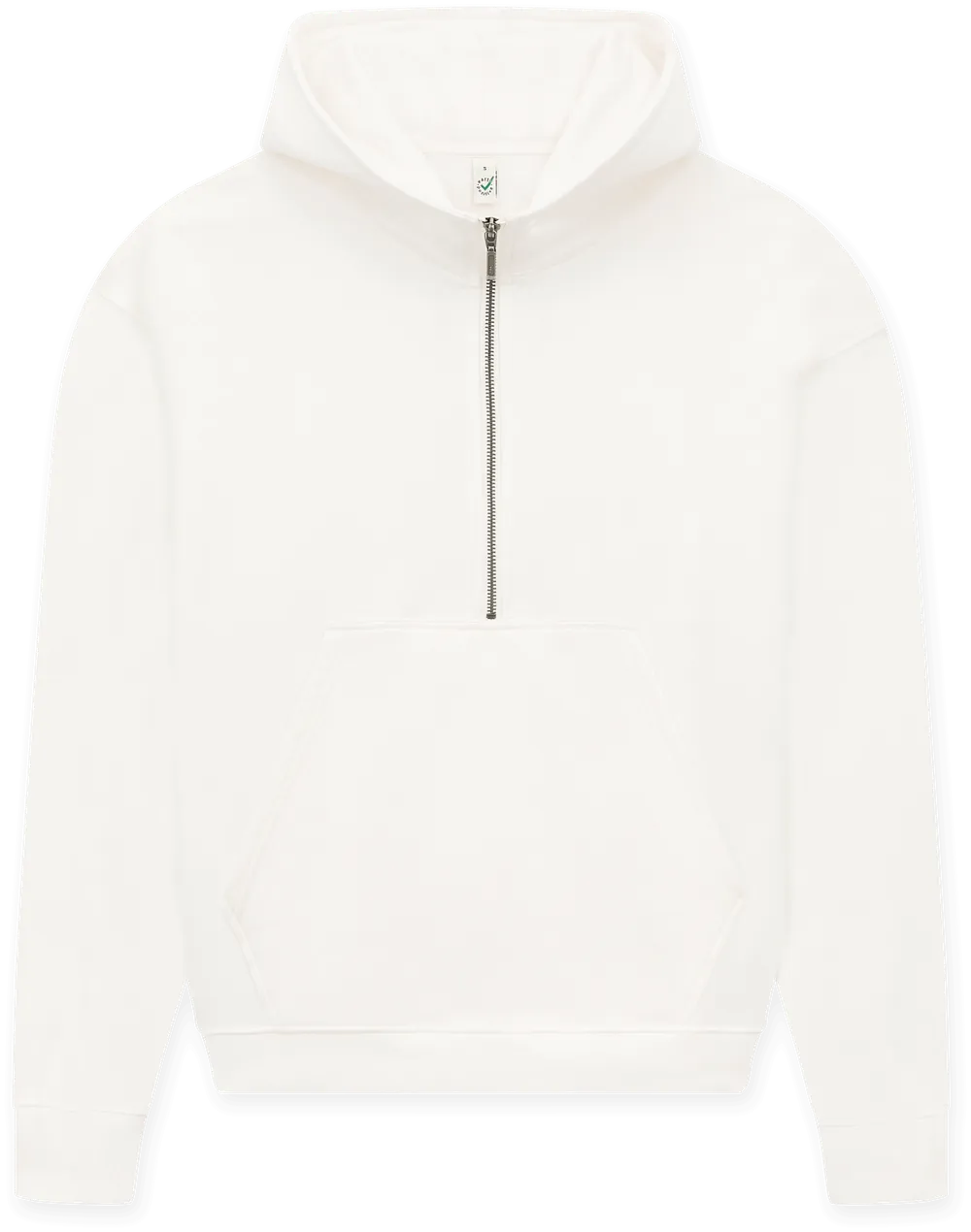 EP314-SUWM4 - Women's Half Zip Hoodie - Sueded Off White