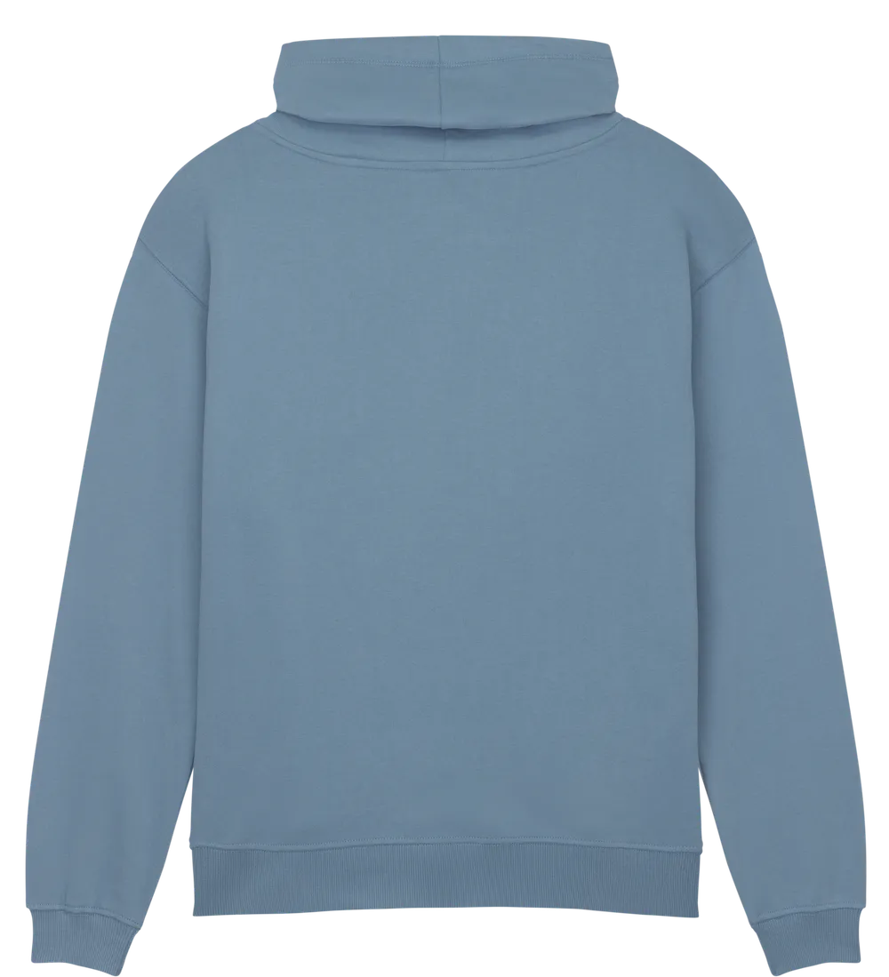 EP315-SUBD00 - Women's Funnel Neck Sweatshirt - Sueded Blue Dusk