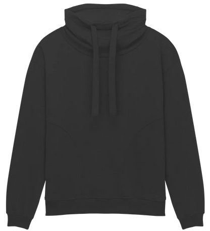EP315-SUBL5 - Women's Funnel Neck Sweatshirt - Sueded Black