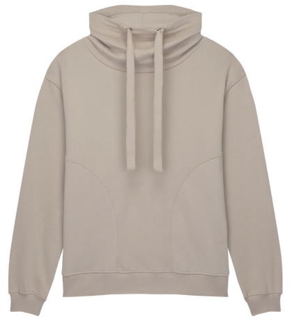 EP315-SUFA0 - Women's Funnel Neck Sweatshirt - Sueded Fawn