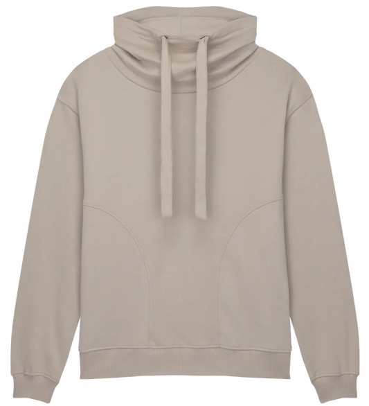 EP315-SUFA3 - Women's Funnel Neck Sweatshirt - Sueded Fawn