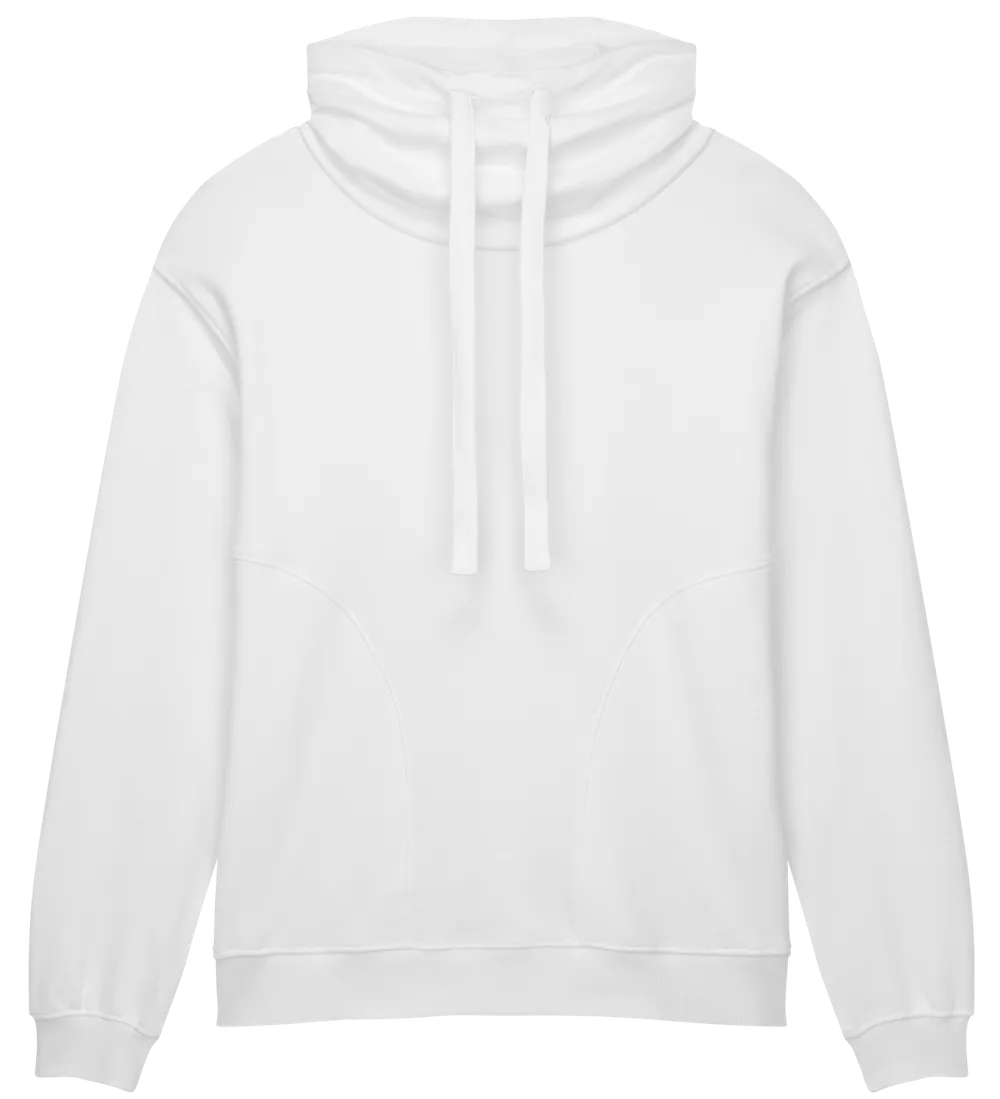 EP315-SUWM5 - Women's Funnel Neck Sweatshirt - Sueded Off White