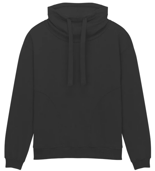 EP315-SUBL3 - Women's Funnel Neck Sweatshirt - Sueded Black