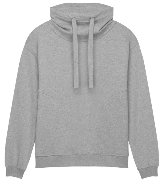 EP315-SULHE1 - Women's Funnel Neck Sweatshirt - Sueded Light Heather