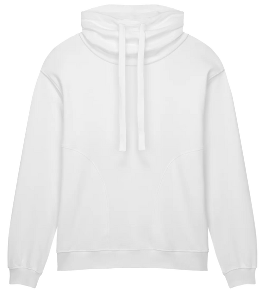 EP315-SUWM0 - Women's Funnel Neck Sweatshirt - Sueded Off White