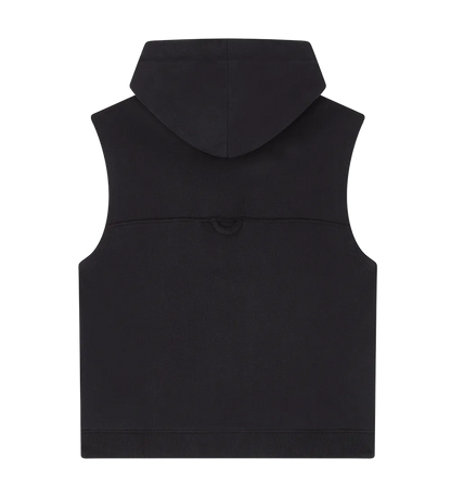 EP316-SUBL0 - Women's Athleisure Hooded Tank - Sueded Black
