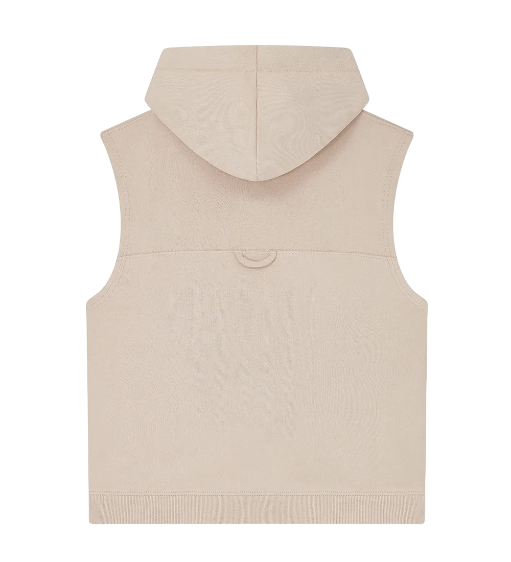 EP316-SUFA2 - Women's Athleisure Hooded Tank - Sueded Fawn