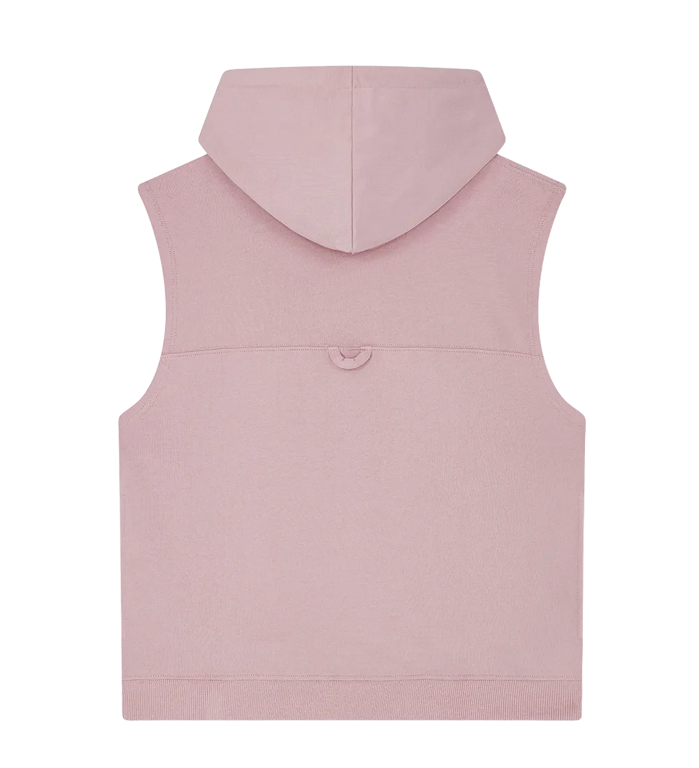EP316-SUPR00 - Women's Athleisure Hooded Tank - Sueded Miami Pink