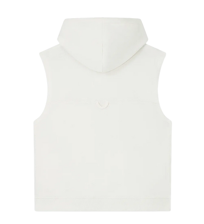 EP316-SUWM0 - Women's Athleisure Hooded Tank - Sueded Off White
