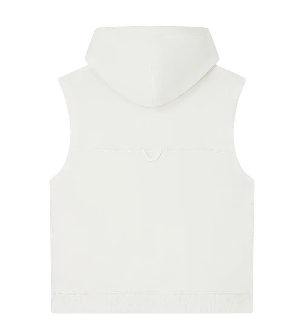 EP316-SUWM3 - Women's Athleisure Hooded Tank - Sueded Off White