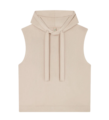EP316-SUFA2 - Women's Athleisure Hooded Tank - Sueded Fawn