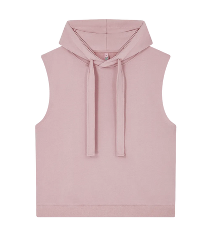 EP316-SUPR1 - Women's Athleisure Hooded Tank - Sueded Miami Pink