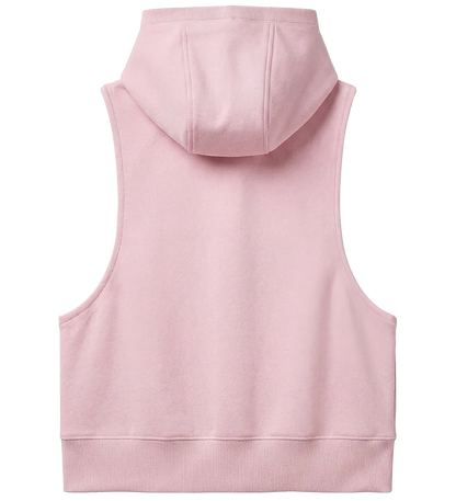 EP318-BP2 - Women's Sleeveless Hoodie - Baby Pink