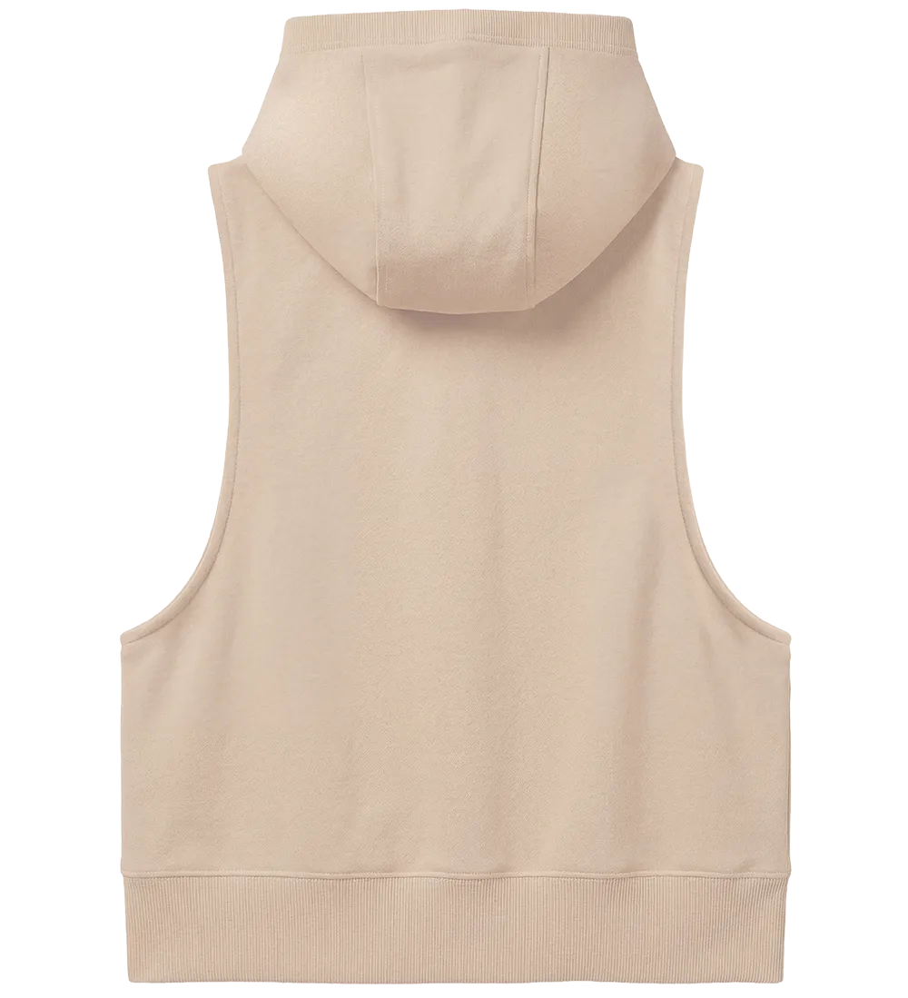 EP318-FA4 - Women's Sleeveless Hoodie - Fawn