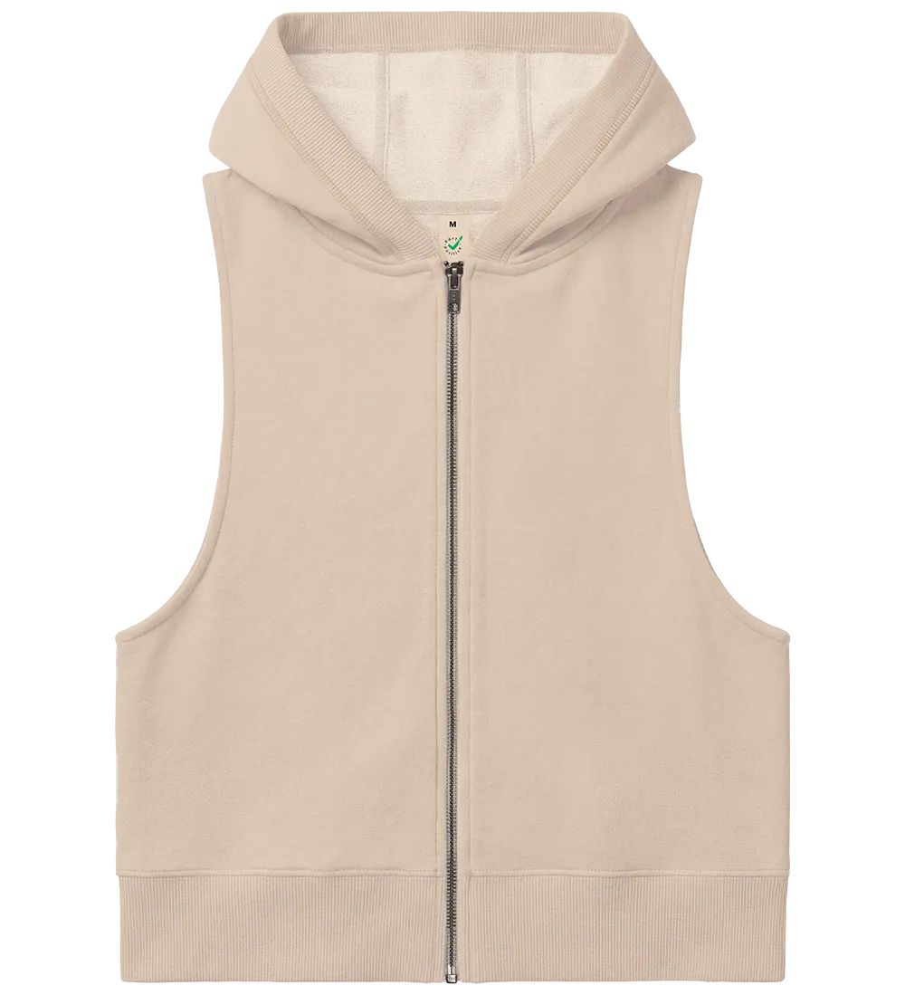 EP318-FA4 - Women's Sleeveless Hoodie - Fawn