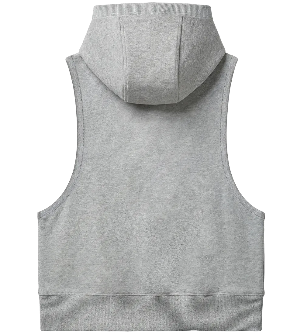 EP318-LHE1 - Women's Sleeveless Hoodie - Light Heather