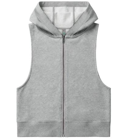 EP318-LHE2 - Women's Sleeveless Hoodie - Light Heather