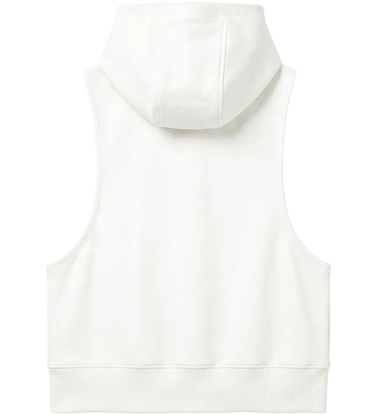 EP318-WM1 - Women's Sleeveless Hoodie - Off White