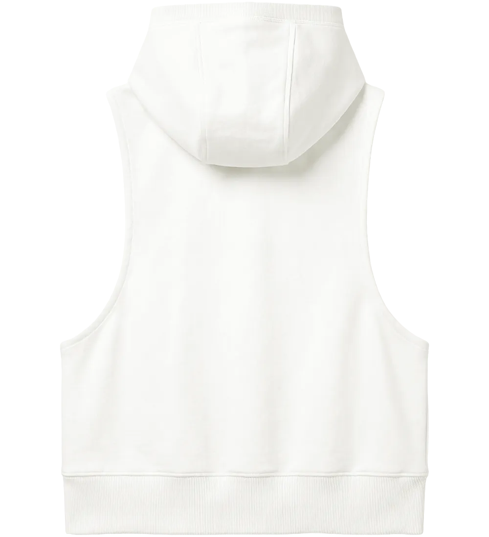 EP318-WM5 - Women's Sleeveless Hoodie - Off White