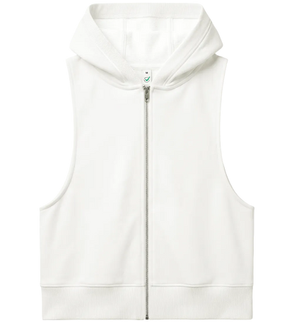 EP318-WM5 - Women's Sleeveless Hoodie - Off White