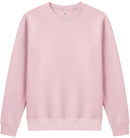EP319-BP00 - Women’s Crew Neck Sweatshirt - Baby Pink