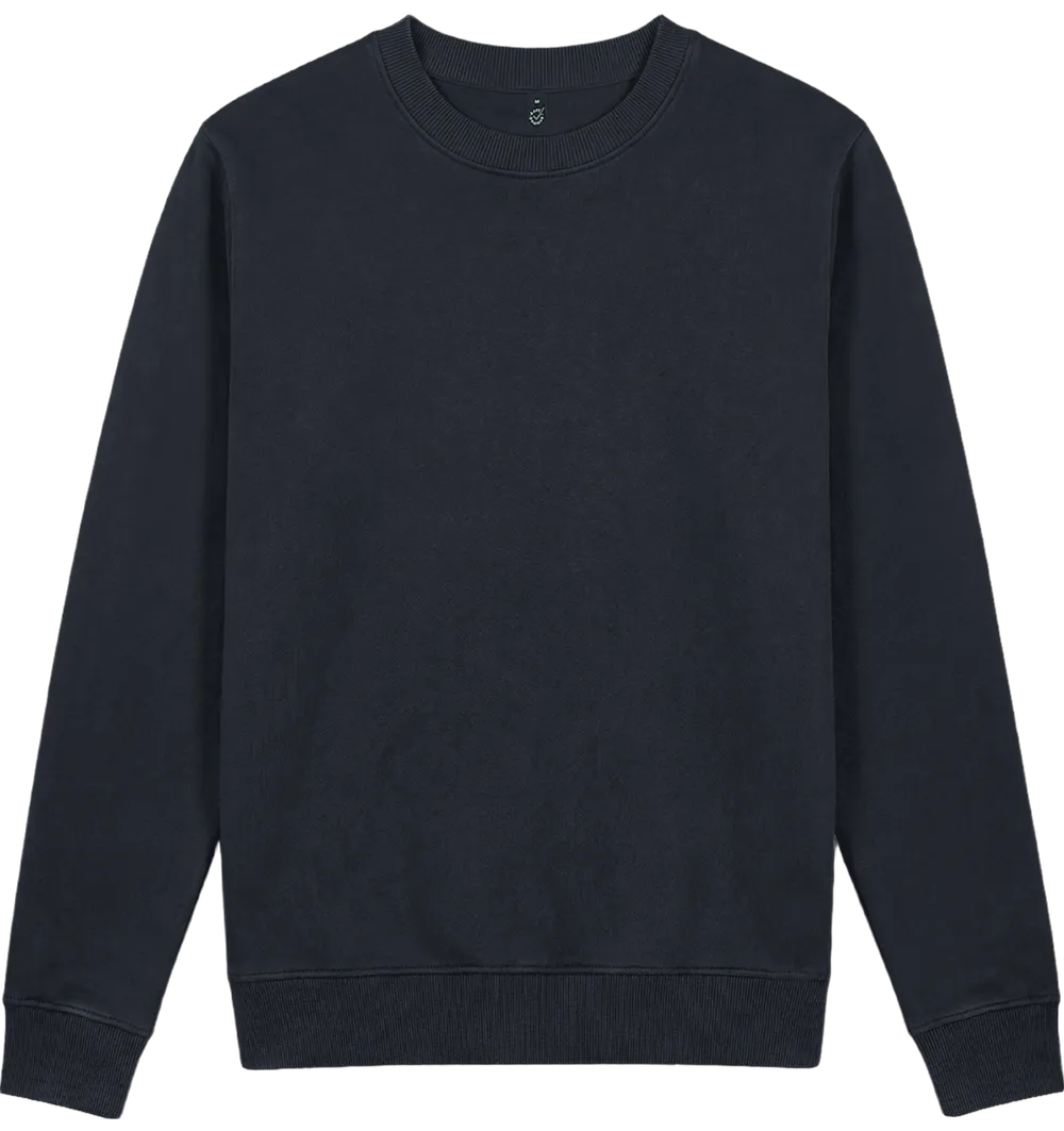 EP319-SBL5 - Women’s Crew Neck Sweatshirt - Stone Washed Black