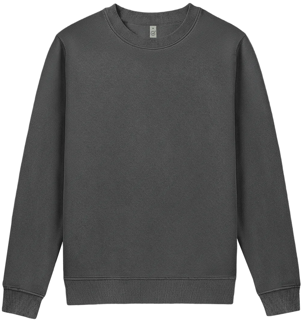 EP319-SGY0 - Women’s Crew Neck Sweatshirt - Stone Washed Grey
