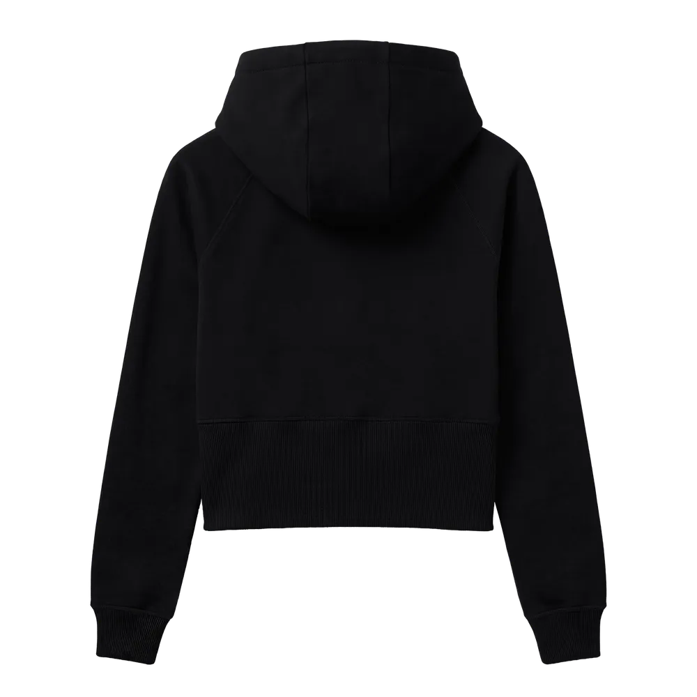 EP320-BL00 - Women's Cropped Hoodie - Black