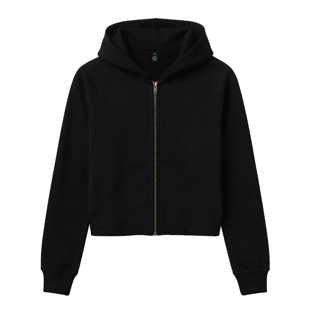 EP320-BL0 - Women's Cropped Hoodie - Black