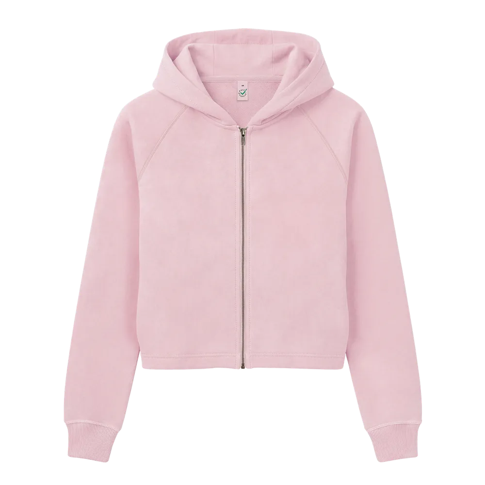 EP320-BP00 - Women's Cropped Hoodie - Baby Pink