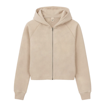 EP320-FA00 - Women's Cropped Hoodie - Fawn