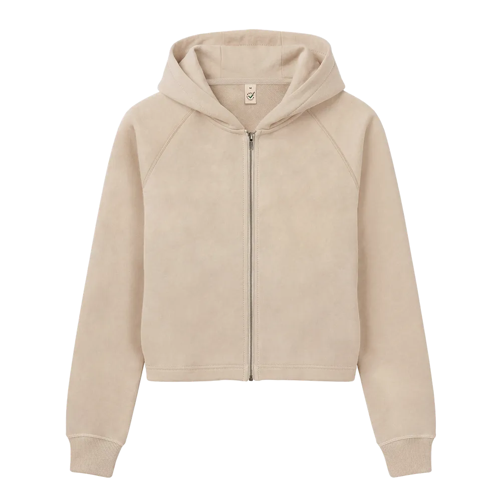 EP320-FA0 - Women's Cropped Hoodie - Fawn