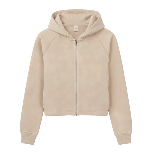 EP320-FA2 - Women's Cropped Hoodie - Fawn
