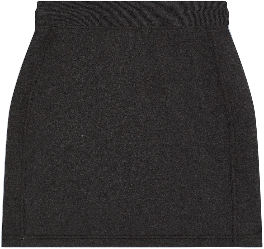 EP343-SUBLHE1 - Sweat Skirt - Sueded Black Heather