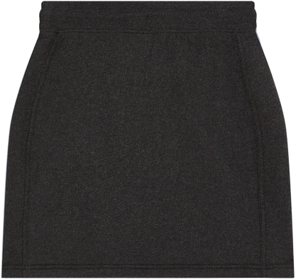 EP343-SUBLHE3 - Sweat Skirt - Sueded Black Heather
