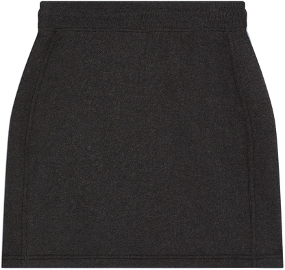 EP343-SUBLHE3 - Sweat Skirt - Sueded Black Heather
