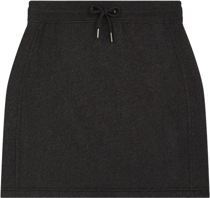 EP343-SUBLHE2 - Sweat Skirt - Sueded Black Heather