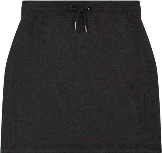 EP343-SUBLHE2 - Sweat Skirt - Sueded Black Heather